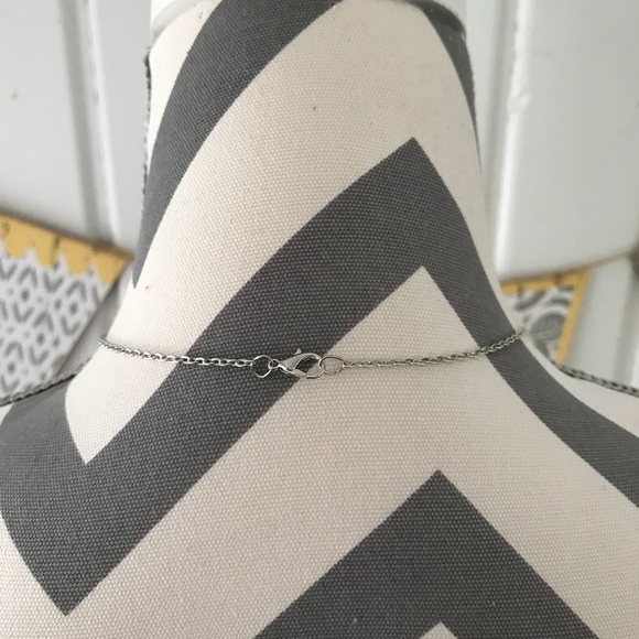 Silver Star Cluster Galaxy Space Necklace - Picture 3 of 7